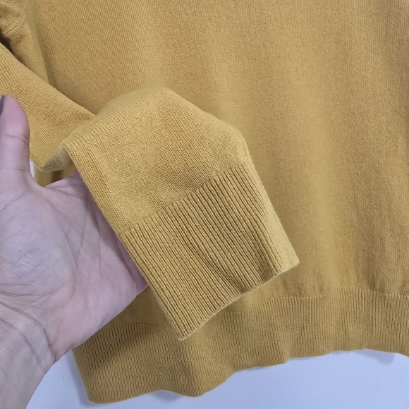 Everlane Cashmere Pullover Sweater in Yellow Casual Comfy - Picture 6 of 9